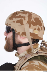 Head Man White Army Helmet Athletic Studio photo references
